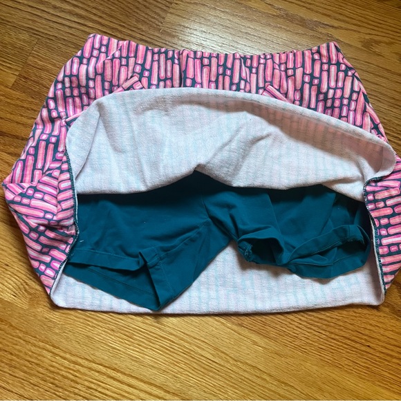 Lilly Pulitzer skort Madison mandevilla pink slathouse stripe size small - Picture 5 of 6